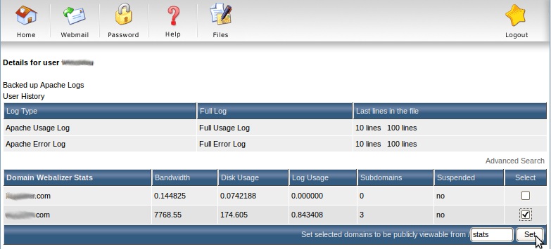 Enable Webalizer Stats in DirectAdmin