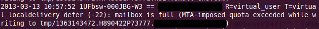 Full Mail Quota