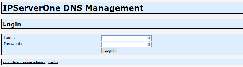 PDNS Login