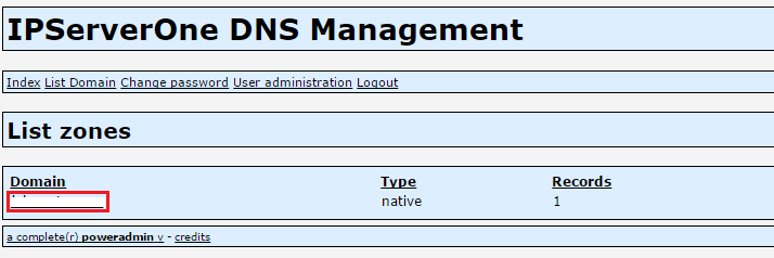 Select Domain