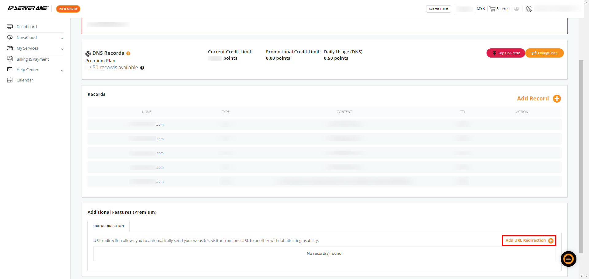 Add URL Redirection