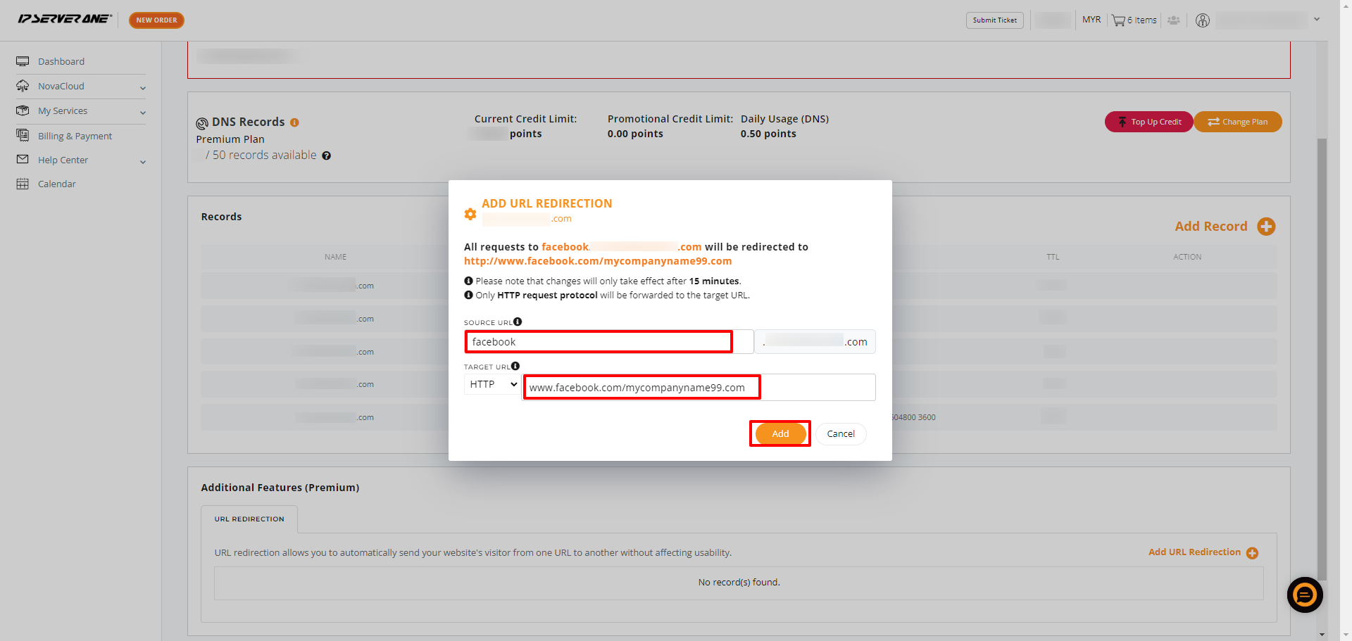 Configure URL Redirection