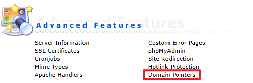 Domain Pointers Screenshot