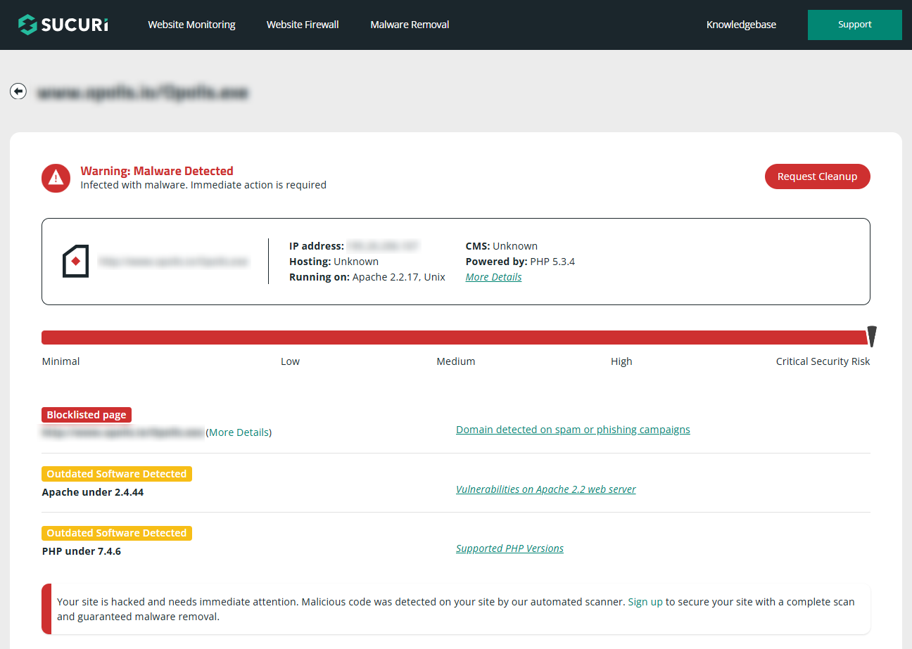 Malware Detected