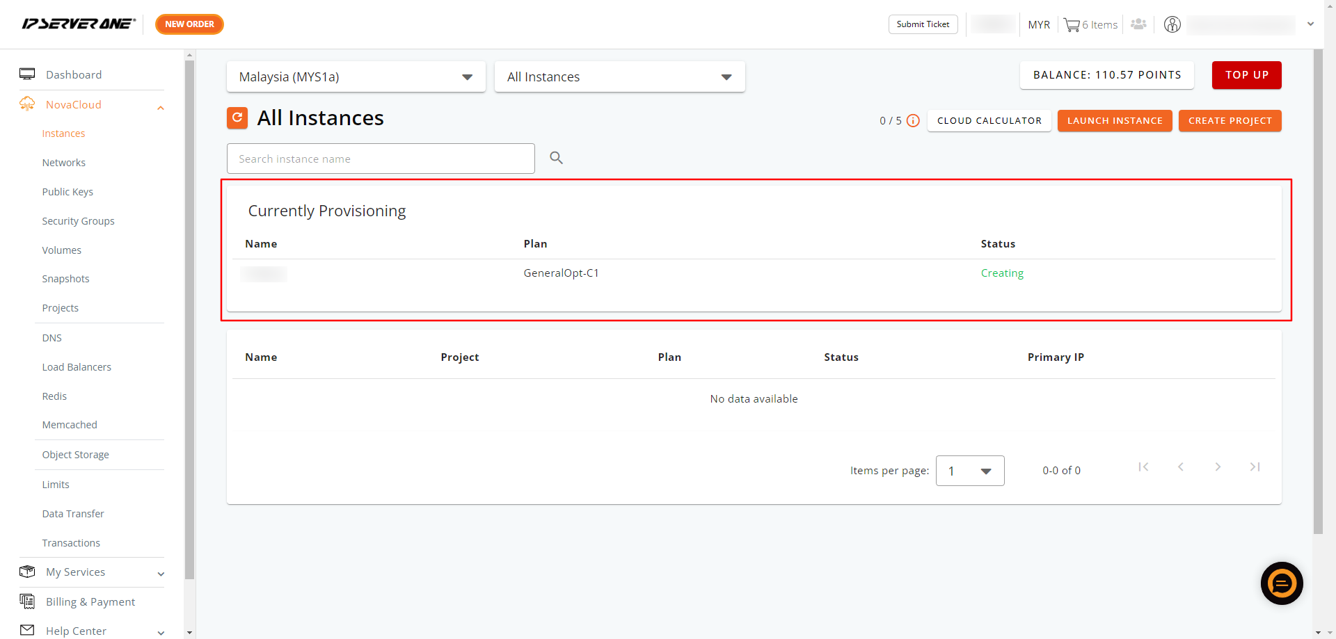 Instance Status