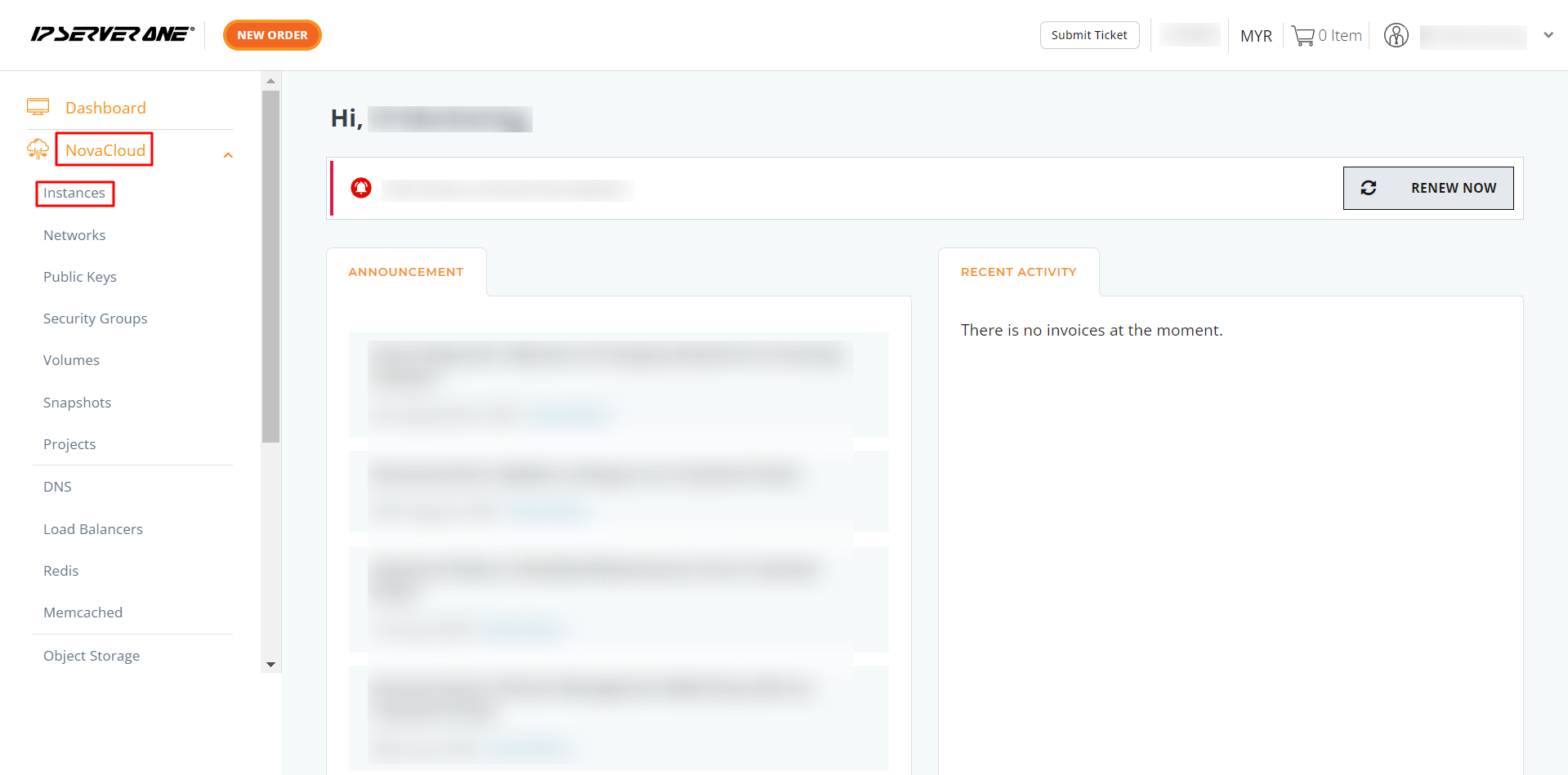 IPServerOne Dashboard