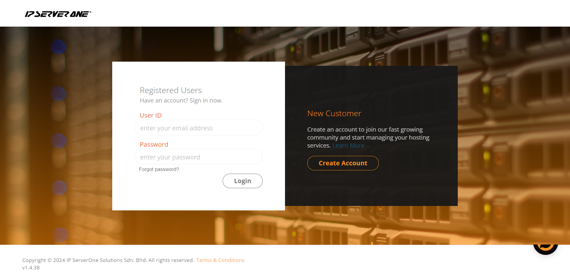 IPServerOne Login