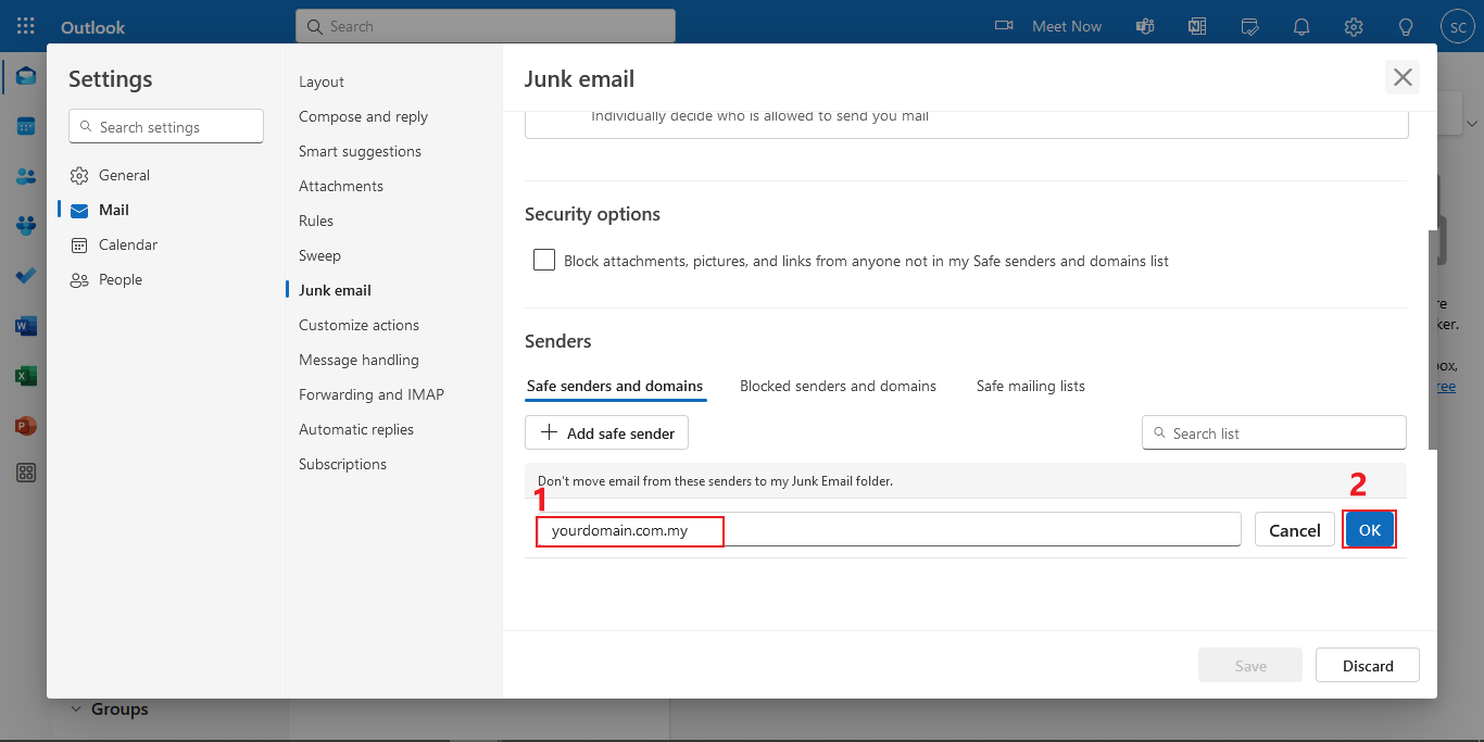 Enter email to whitelist