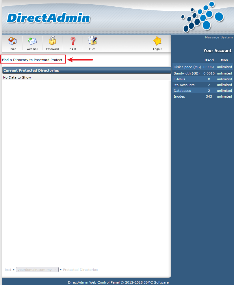 Select Directory