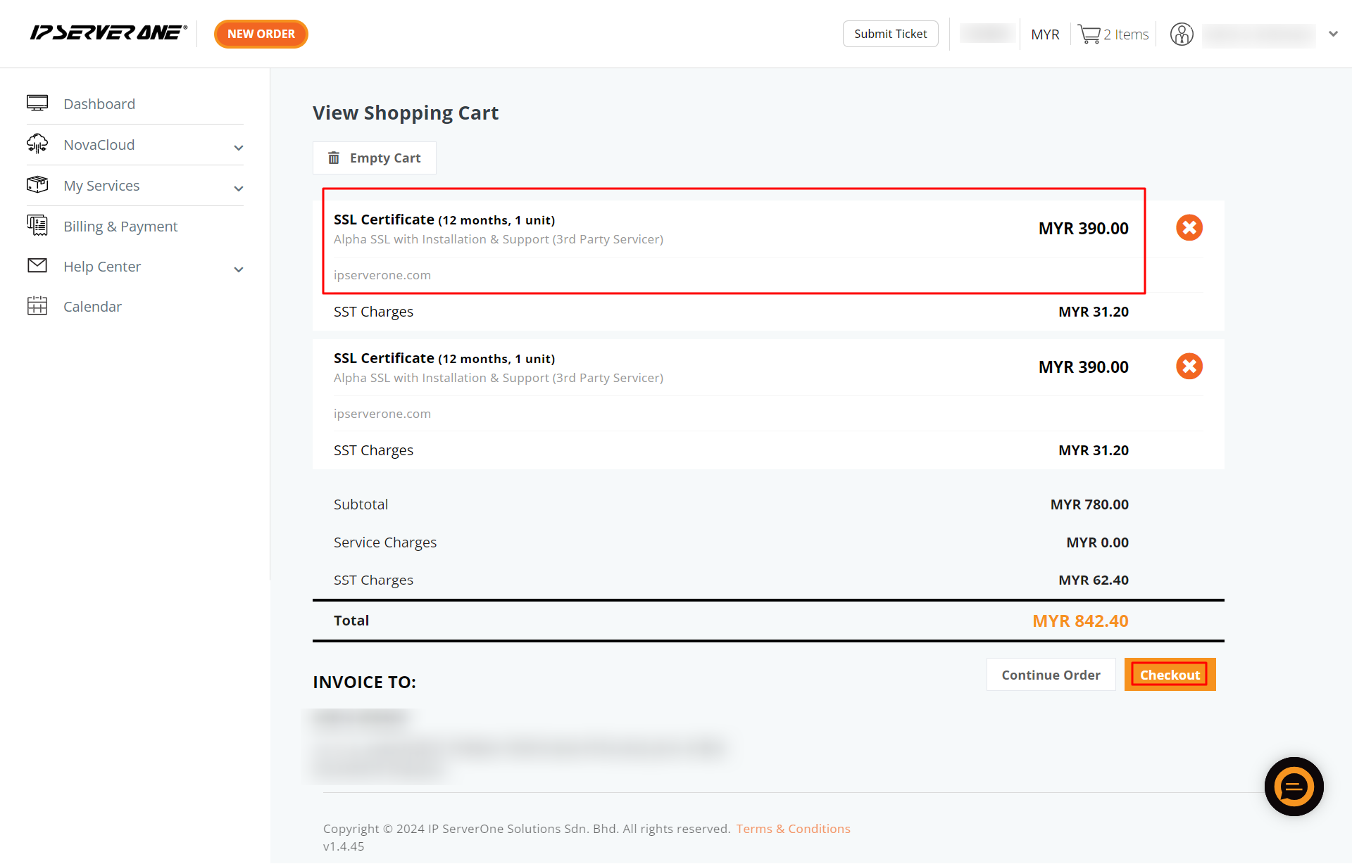 SSL certificate confirmation
