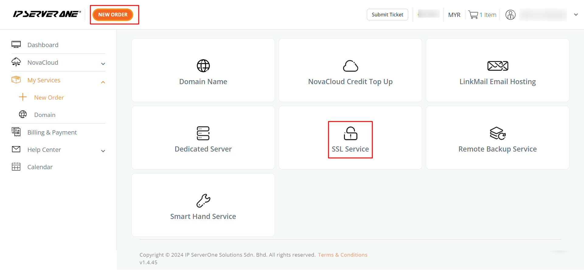 Select SSL service