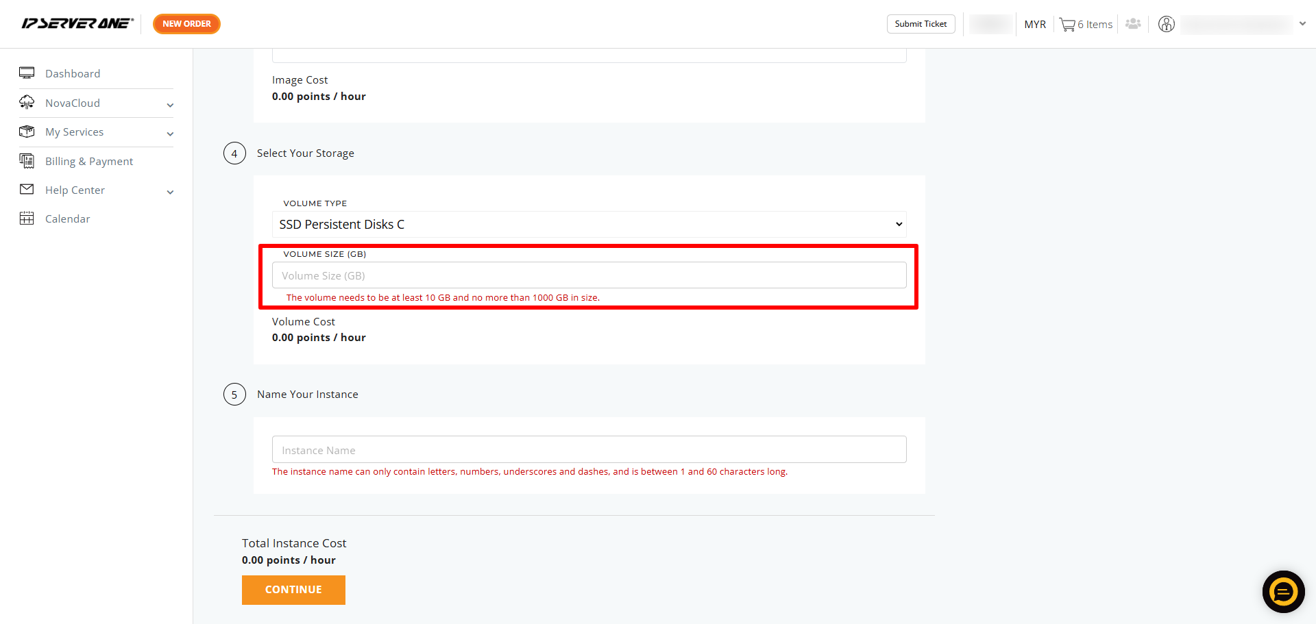 Launch Image Instance