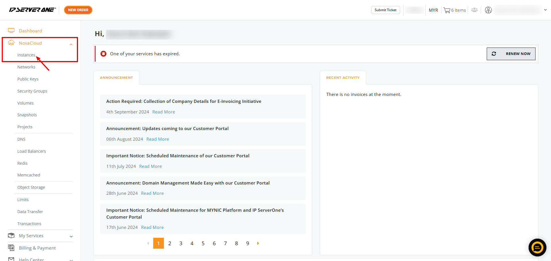 Select Instances