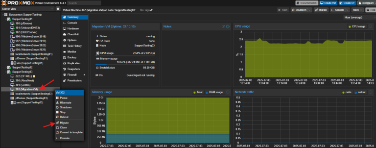 How to seamlessly migrate virtual machines between Proxmox hosts ...